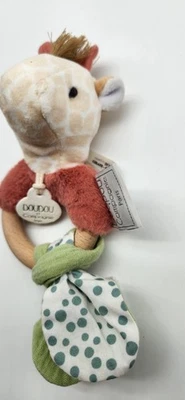 Doudou et Compagnie Couleurs Sabana Peluche Jirafa Sonajero/Mordedor Nunca Usado Foto 1 de 4