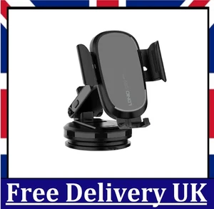 Car Phone Holder Wireless Charger 15W Dashboard Windscreen Mount Universal MA21 - Picture 1 of 5