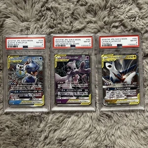 Mewtwo Mew GX Latias Latios GX PSA8 Pokémon TCG TAG TEAM Set Rare - Picture 1 of 1