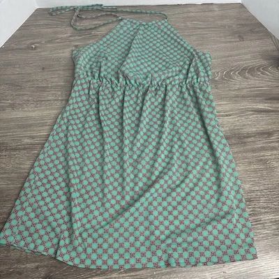 Camiseta sin mangas vintage Y2K lirio blanco círculos halter corbata para mujer junior M Foto 1 de 4