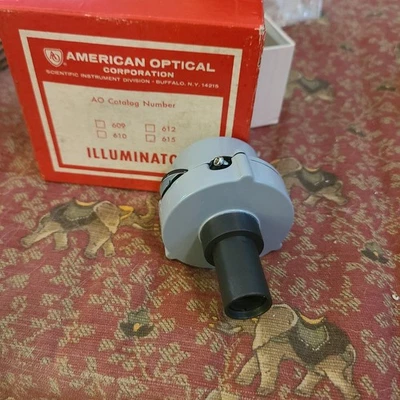 Antique AO American Optics Lamp Illuminator Microscope - Image 1 of 4