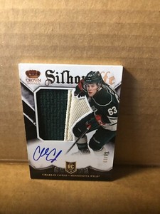 2013-14 Crown Royale #143 Charlie Coyle JSY AU RC 63/99