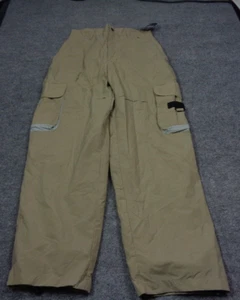 Pantaloni vintage Bum Equipment uomo 32 beige cargo paracadutista larghi anni 90 foderati - Foto 1 di 11