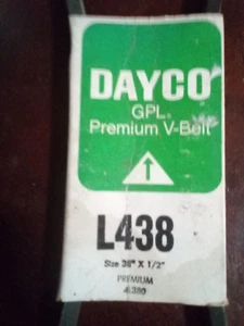 New Dayco GPL Premium L438 V-Belt 38" x  1/2" - Bild 1 von 1