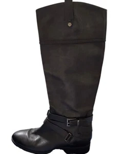 Vince Camuto Pazell schwarze kniehohe Lederstiefel Damengröße 10 Reißverschluss guter Zustand - Bild 1 von 9