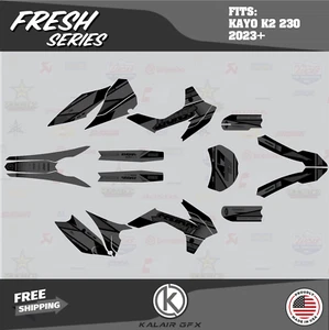 Graphics Kit for Kayo K2 230 All Years Fresh - SMOKE - Picture 1 of 6