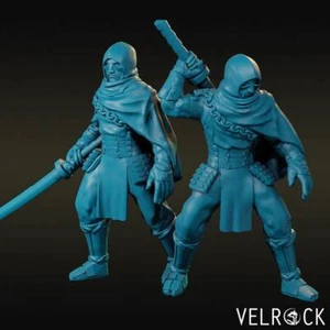 Ninja Assassin Miniatur | 28mm 32mm RPG Wargame Figur | Fantasy Stealth Mini - Bild 1 von 4