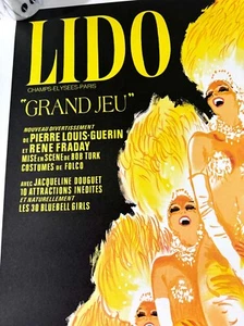 LIDO BY RENE GRUAU GRAND JEU with The Bluebell girl Paris Champs delysee - Picture 1 of 6