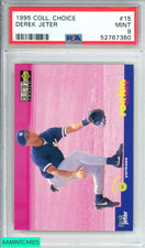 1995 COLLECTOR S CHOICE DEREK JETER #15 NEW YORK YANKEES ROOKIE RC PSA 9 MINT