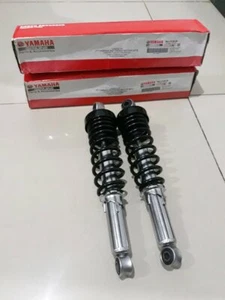 1 Pair Genuine NOS Yamaha RXK RXS RX135 RXS115 Rear Black Shock Absorber Shocks  - Picture 1 of 3