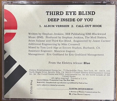 Third Eye Blind Deep Inside Of You 1trk US Promo CD 2000 Elektra Mint - Image 1 of 2