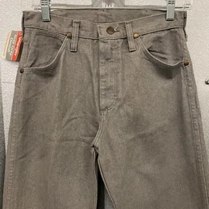 Vintage Wrangler Stay Gray Denim Jeans Herren 28x34 USA grau Cowboy Rodeo Western - Bild 1 von 9