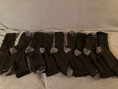 Fruit of the Loom New Durable Crew SOCKS, 9 Pairs Black Size 9-2.5 - Image 1 of 4