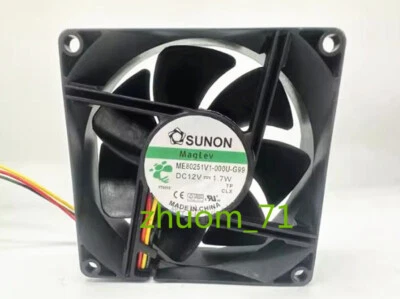 1PC SUNON ME80251V1-000U-G99 DC12V 1.7W 8cm cooling fan - Image 1 of 3