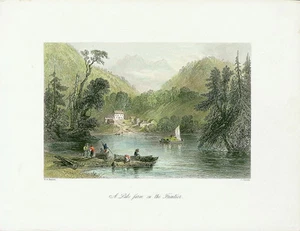 BARTLETT Antq c1840-42 Engrav CANADIAN SCENERY ILLUS, LAKE FARM ON THE FRONTIER - Imagen 1 de 1