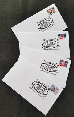 [SJ] USA US Rudolph The Red-Nosed Reindeer 2014 Christmas Cartoon Santa (FDC) - Image 1 of 4