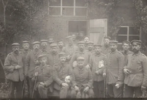 WWI Wehrmacht Soldaten Echt Foto Postkarte  - Bild 1 von 3