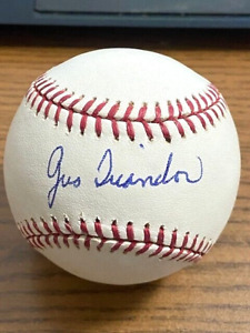 GUS TRIANDOS SIGNED AUTOGRAPHED OML BASEBALL!  Yankees, Phillies, Orioles!