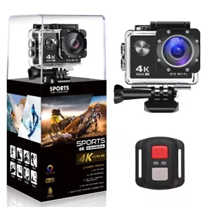 4K Action Camera Waterproof WIFI Sports Camera Underwater Camera as Go Pro - Picture 1 of 14