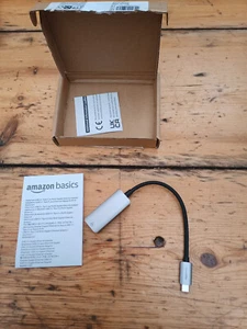 Amazon Basics - USB 3.1 to RJ45 Gigabit LAN Adapter - Photo 1/9