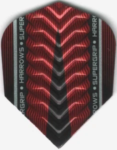 Red HARROWS SUPERGRIP-X Dimplex Rippen Dart Flüge: 3 pro Set - Bild 1 von 4