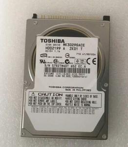 Toshiba HDD2199 30GB Internal 4200RPM 2.5" (MK3029GACE) HDD - Picture 1 of 5