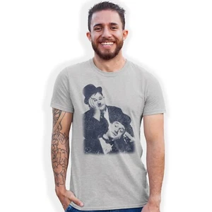Laurel and Hardy Classic Comic Double Act T-Shirt Birthday Gift - Picture 1 of 3