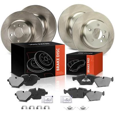 12x Front & Rear Disc Brake Rotors & Brake Pads for BMW 528i 11-16 528i xDrive - Image 1 of 4