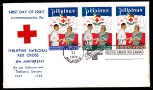 Philippinen 1052-54 FDC, 25 Jahre Nationales Rotes Kreuz - Picture 1 of 1