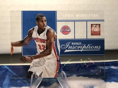 2012-13 Elite Rookie Inscriptions Khris Middleton Auto #19 Pistons - Image 1 of 2