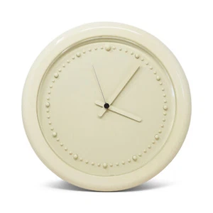 1980s Postmodern White Rexite Zero 980 Wall Clock - Picture 1 of 6