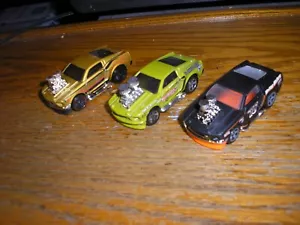 Vintage Lot of 3 Different Hot Wheels 1968 Ford Mustangs Tooned Free SHIPPING - Picture 1 of 5