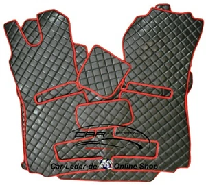 Alfombrillas cubierta de túnel de camión cuero sintético adecuadas para asientos Scania R Recaro SET - Imagen 1 de 4