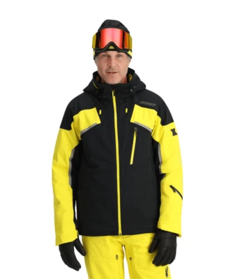 Spyder Leader Ski Jacket - Men's - Large / Acid Yellow - Image 1 of 4