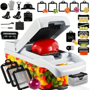 26pcs, 1 Set, Upgraded Vegetable Chopper For Kitchen Novice,Manual Food Shredder - Picture 1 of 13