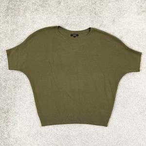 Quince Sweater Shirt Womens Small Oversized Green Knit Crew Pullover Old Money - Picture 1 of 7