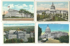 14 postales vintage de Washington D.C. WB y lino - 13 pubs B.S. Reynolds - Imagen 1 de 8