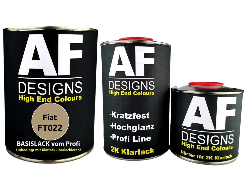 2,5L Basislack Set Fiat FT022 Royal Gold Metallic Klarlack Härter Autolack sprit - Bild 1 von 1