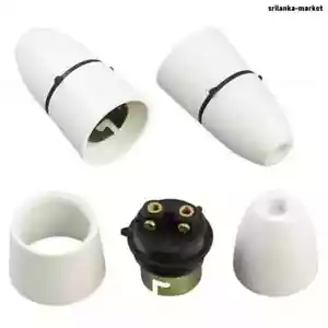 B22 Lamp Holder Bayonet Cap BC Bulb Light Fitting Accessories 240V white - Picture 1 of 1