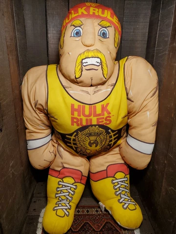 Vintage Hulk Hogan Wrestling Buddy. Great Condition. Tonka WWF 1990 Cover