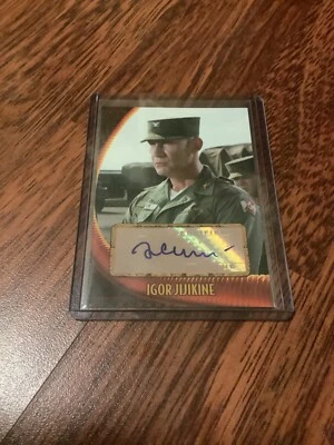 INDIANA JONES KINGDOM OF THE CRYSTAL SKULL AUTOGRAPH CARD IGOR JIJIKINE TOPPS - Image 1 of 2
