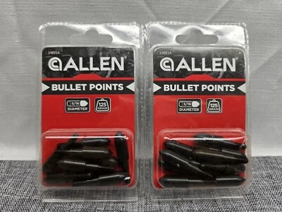 Allen Bullet Points 5/16" Diameter, 125 Grain  2 pieces ( 14621A )   Brand New - Image 1 of 2