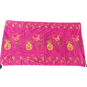 Simone Perele Sarong Bikini Halstuch Rosa Ananas Schwimmen Überziehen Schal 100 % Baumwolle - Bild 1 von 7