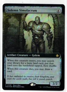MTG Solemn Simulacrum Extended Art Buy-A-Box Foundations Promos Foil - Bild 1 von 1