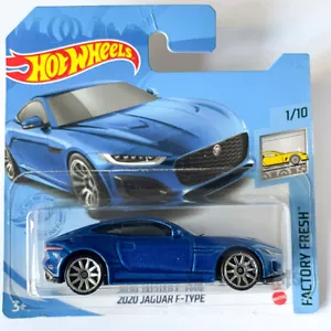 Jaguar F-Type '20 azul, HotWheels escala 1/64 modelo de coche raro adulto niño regalo - Imagen 1 de 1