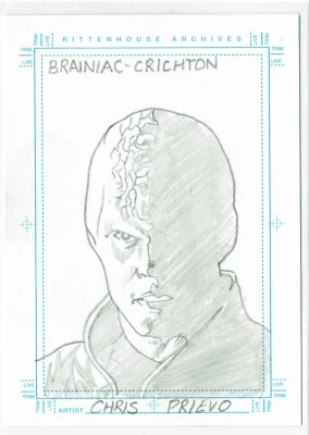 Farscape Season 3 Artist Sketch Sketchafex Kubert Chris Prievo Brainiac Crichton - Image 1 of 2