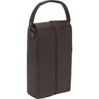 Le Donne Leather 2 Bottle Wine Tote 3 Colors Colombian Leather Wine Tote  NEW