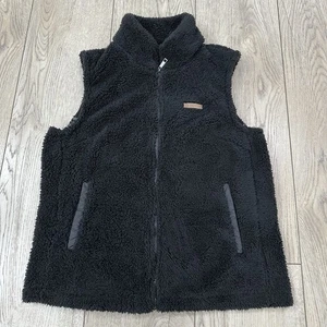 Sage Collective Gr. M Damen Weste schwarz - karierte Fleece gefütterte ärmellose Jacke - Bild 1 von 11