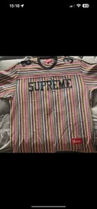 Camiseta de fútbol de punto fino Supreme talla XL nueva - Imagen 1 de 6