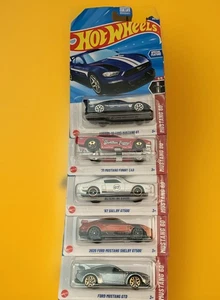 Hot Wheels 2025 Mainline Mustang 60th Full Set of 5 Complete Shelby, GTD - Bild 1 von 1